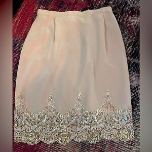 Badgley Mischka Beaded Hem Skirt 6